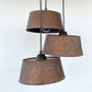 Ornate Copper CHANDELIER TRIO Light