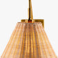Gabas Gold Iron Rattan Wall Sconces