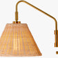 Gabas Gold Iron Rattan Wall Sconces