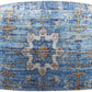 Cuddington Sky Blue Woven Pouf