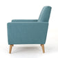 Mid Century Fabric Channel Stitch Club Chair