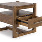 Cabalynn - Square End Table - Light Brown