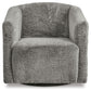 Bramner - Swivel Accent Chair - Charcoal