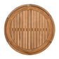 27.95" Acacia Wood Outdoor Coffee Table with Handwoven Rope Accent