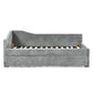 Full Size Curved Round Edge Padded Backrest Daybed