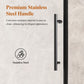 Frameless Stainless Steel Round Tube Single Sliding Shower Door