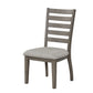 Casual Side Dining Chair with Ladder Back (Set of 2)
