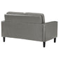 Ruth Upholstered Track Arm Loveseat Grey - view 4