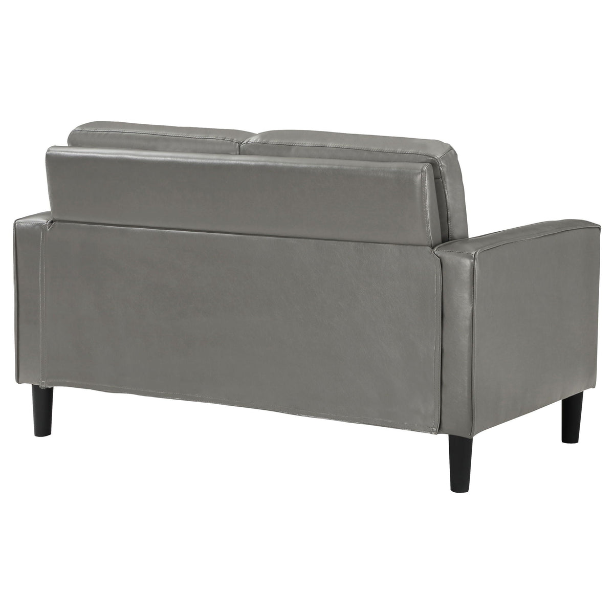 Ruth Upholstered Track Arm Loveseat Grey - view 4