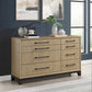 Caramel and Cocoa 8-Drawer Dresser