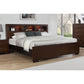 Ardino Cappuccino California King Bed with Bookcase Headboard