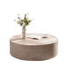 39.37" Round Coffee Table with Mars Pattern