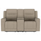 Brentwood Upholstered Motion Reclining Loveseat Taupe - view 7