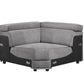 Alwin - Modular Wedge - Dark Gray Fabric