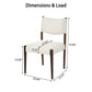 7 Pieces Modern Dining Set - Rustic Farmhouse Solid Wood