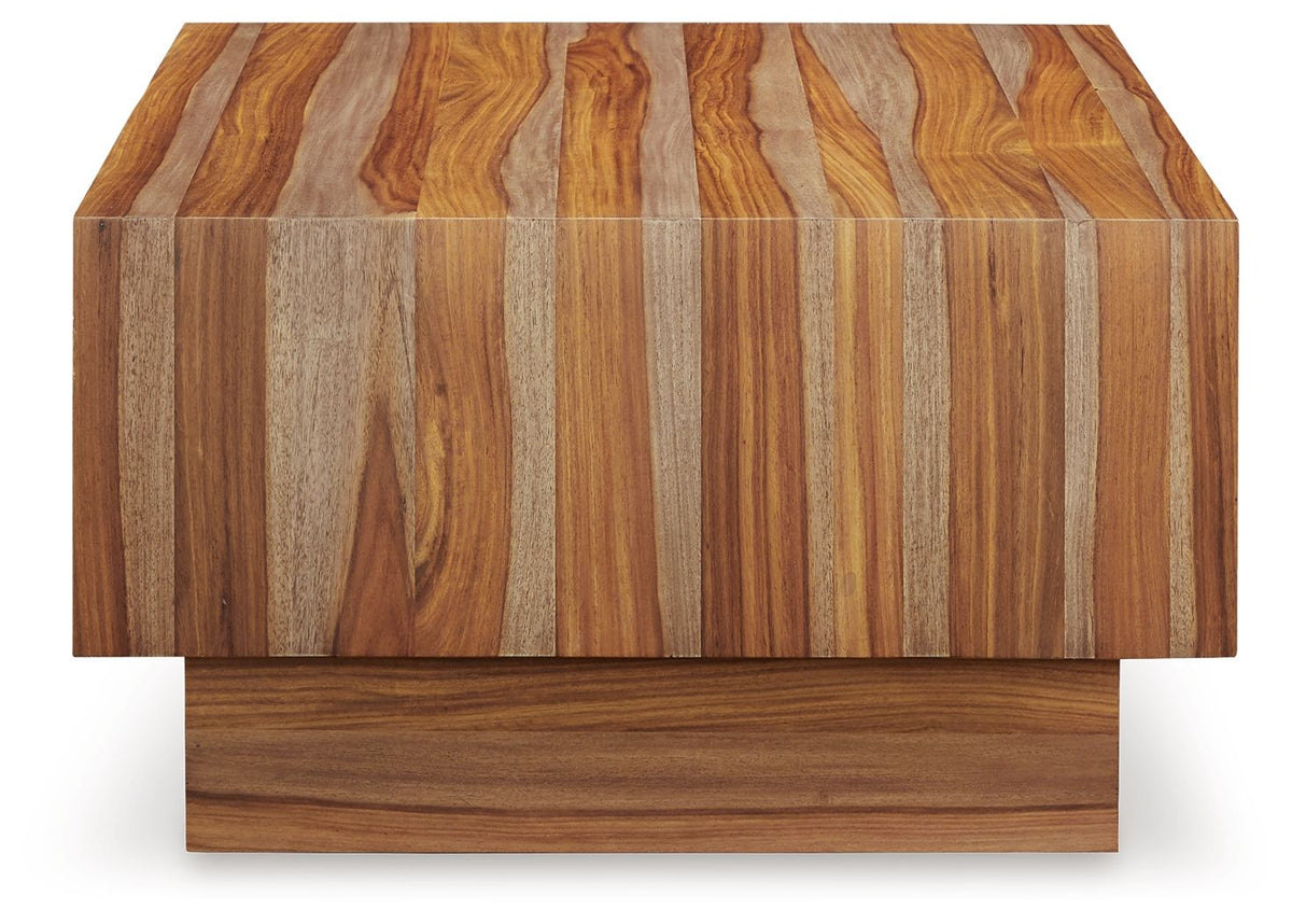 Dressonni - Rectangular Cocktail Table - Brown - view 3