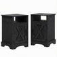 Set of 2 White Nightstands