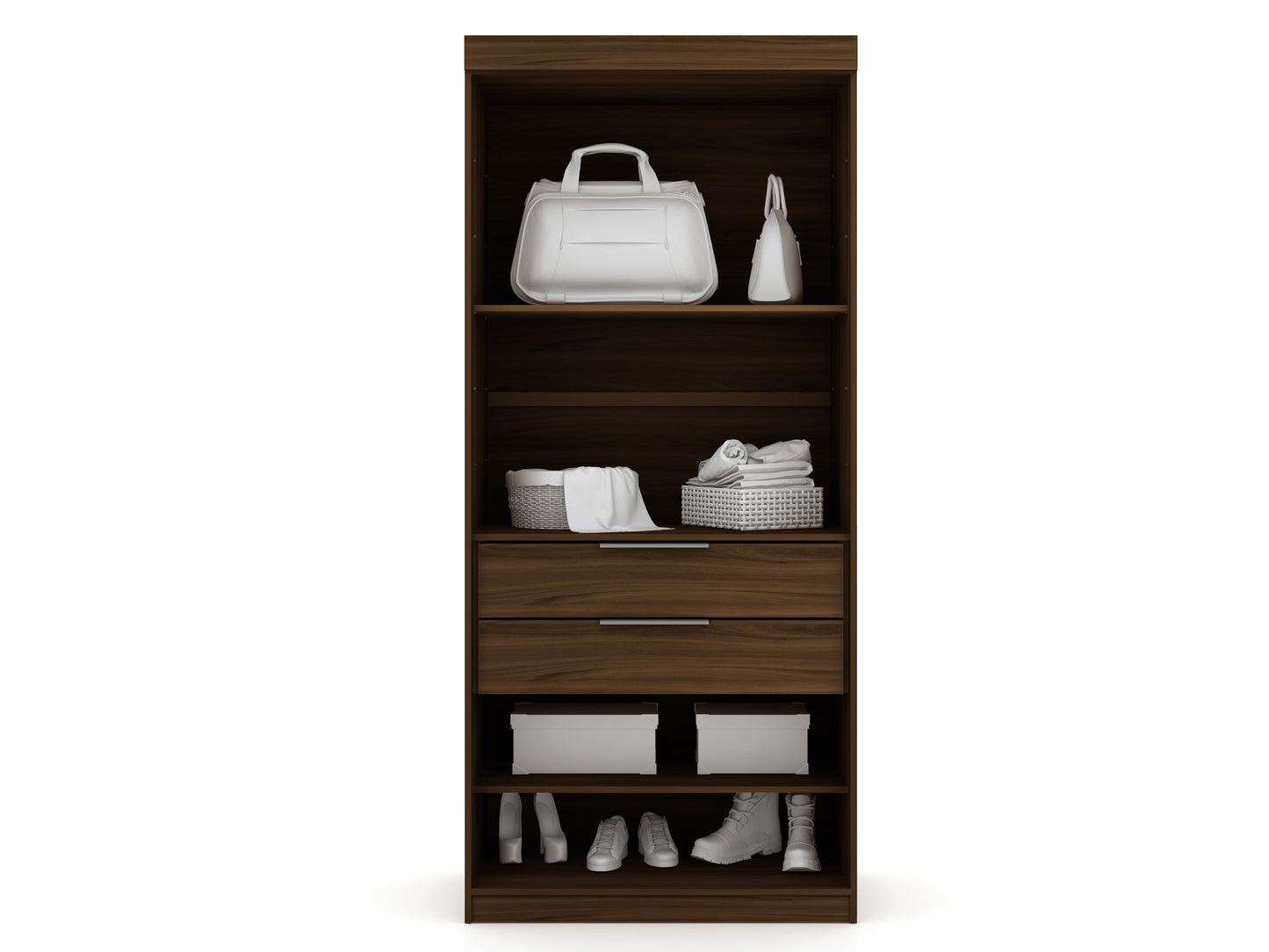 Mulberry 36" Wardrobe Closet in Chestnut