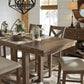 Moriville - Rectangular Dining Room Counter Extension Table - Grayish Brown