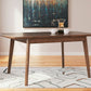 Lyncott - Rectangular Dining Room Butterfly Extension Table - Brown