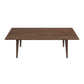 Levi Modern Style Solid Wood Rectangular Dining Kitchen Table 86"