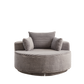 55'' Corduroy Foam Single Swivel Chair