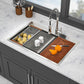 Topmount Drop In Kitchen Sink - 33" x 22" Double Bowl (60/40)