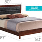 Charming Transitional King Bed In Cherry Hue