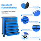 Rolling Metal Tool Chest with 7 Drawers - Blue