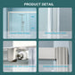 48" W x 72"H Single Sliding Bypass Shower Enclosure
