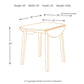 Hammis - Round DRM Drop Leaf Table - Dark Brown