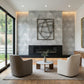 Hexagon Carrara Gray Marble Wall Décor