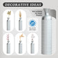 3 Pack Gold Metal Vases