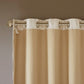 Printed Jacquard Grommet Top Total Blackout Curtain Panel