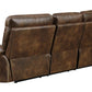Brown Reclining Sofa