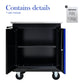 Movable Lockable Double Door Partition with Lock