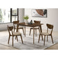 Retro Chestnut Dining Table with Angled Legs