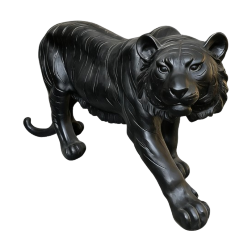 Simulated Black Tiger Statue