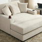55" Oversized Chaise Lounger - Modern Style Sofa Couch