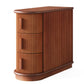 10.8" Solid Wood 3-Drawer Narrow End Table