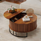 31.5" Round Coffee Table with Storage