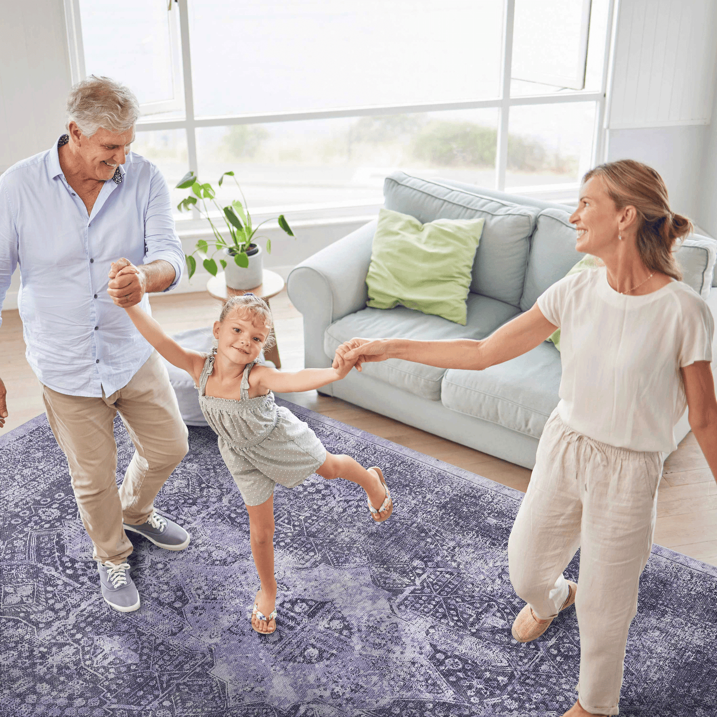 Maval Anthracite Washable Rug 9x12 Area Rug