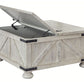 Carynhurst - Cocktail Table with Storage - Whitewash