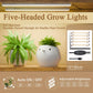 8-Tiered Indoor Plant Stand with Grow Lights