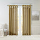 Twist Tab Lined Window Curtain Panel - Bronze