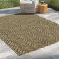 Earth GC_NTL1012 Jute/Black Indoor/Outdoor Area Rug