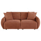 Elysia Chenille Upholstered Modular Lounge Loveseat Coral - view 7