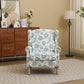 Modern Accent Chair with Retro Wood Legs
