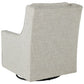 Kambria - Swivel Glider Accent Chair - Fog