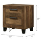 Morales - Nightstand - Rustic Oak